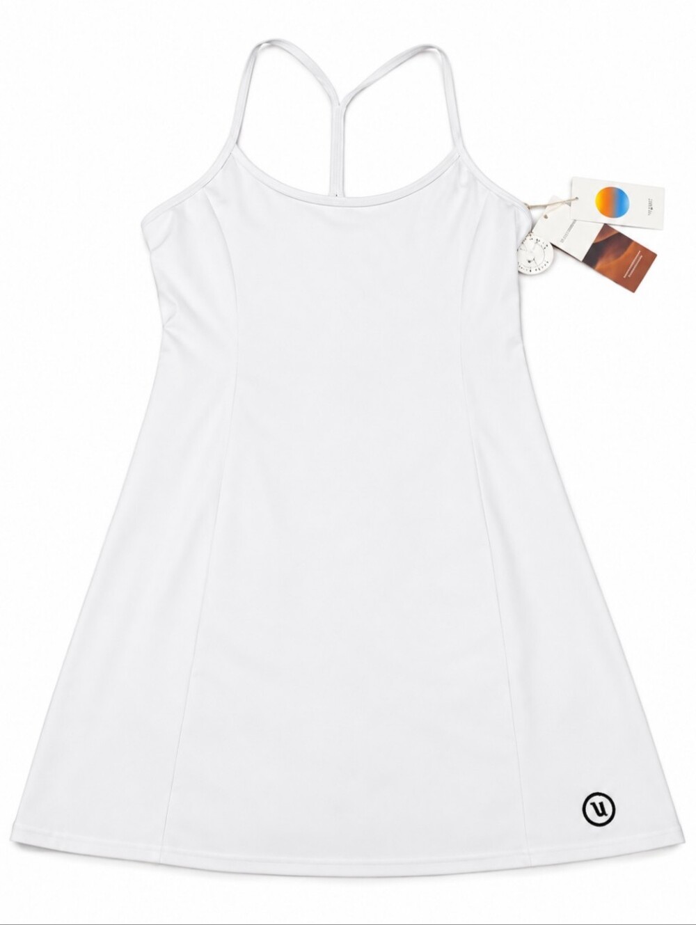 NWT Women's "Vuori One Shot Tennis Dress" in White, w/inner Lining & Size Small